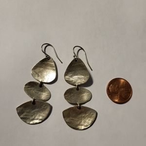 Retired Silpada Rendezvous Drop Dangle Sterling Silver 925 Earrings